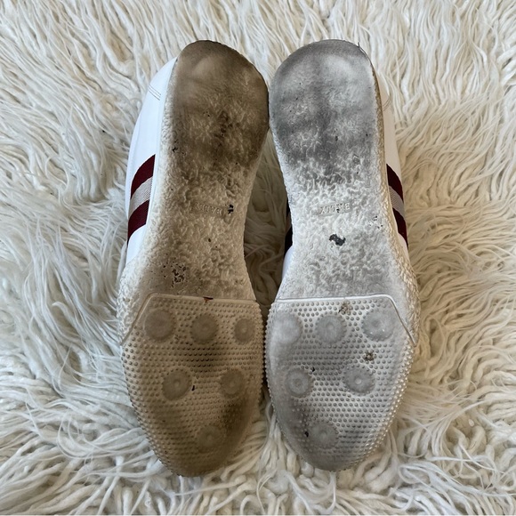 BALLY Men’s Freenew Textile-Stripe White Calf Leather Low Top Sneakers Size 9 - Picture 6 of 12